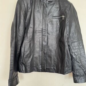 Women's Black Leather Jacket